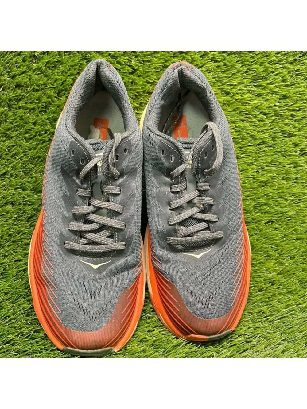 Hoka One One Torrent 2 Womens Size 8 Gray Orange Trail Running Shoes Sneakers